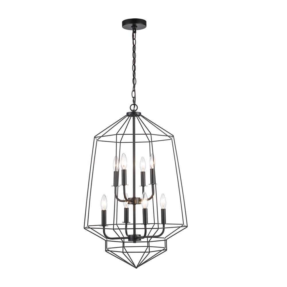 8LT CHAND-OPEN ART DECO-BK