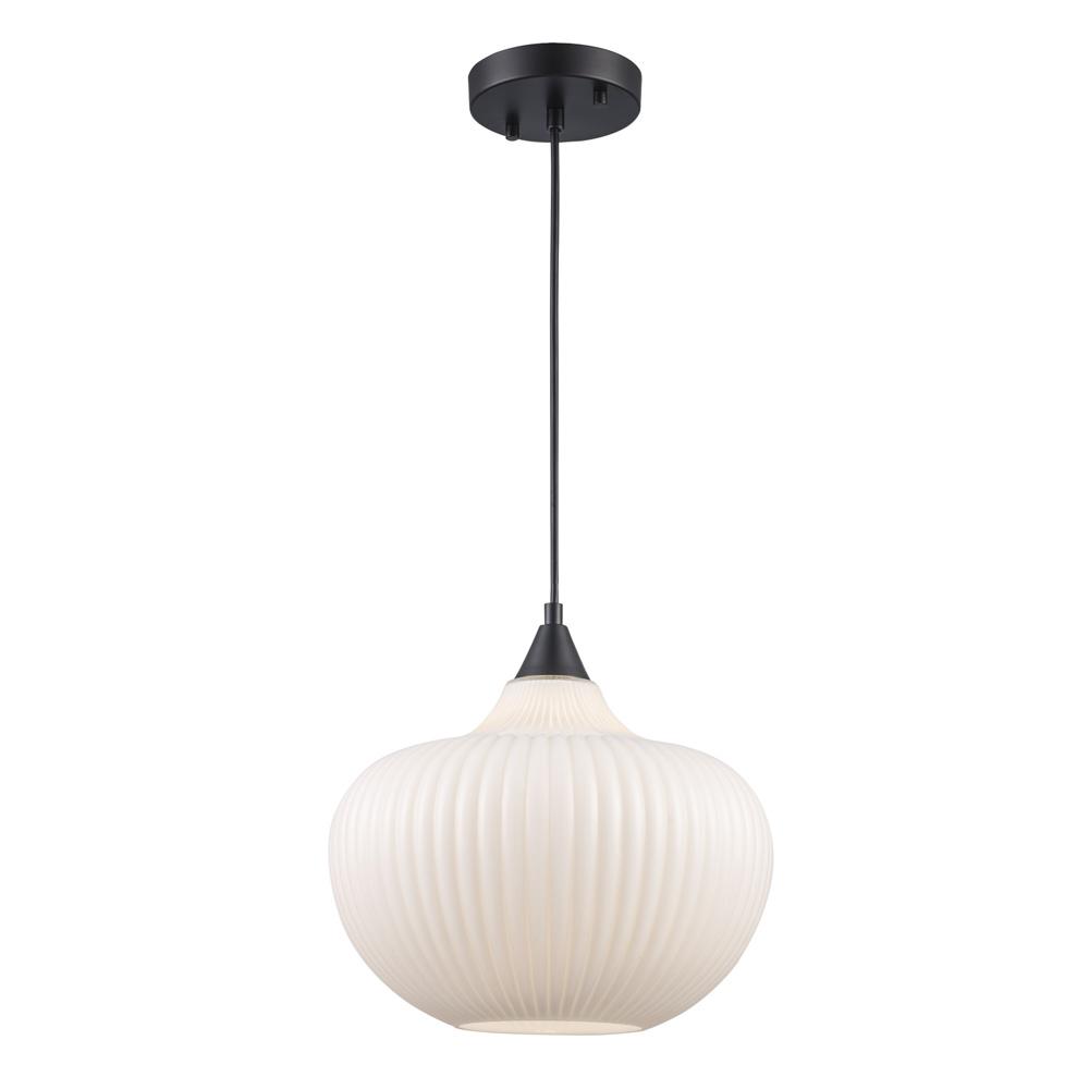 1LT PENDANT-12" WHITE JADE GLA
