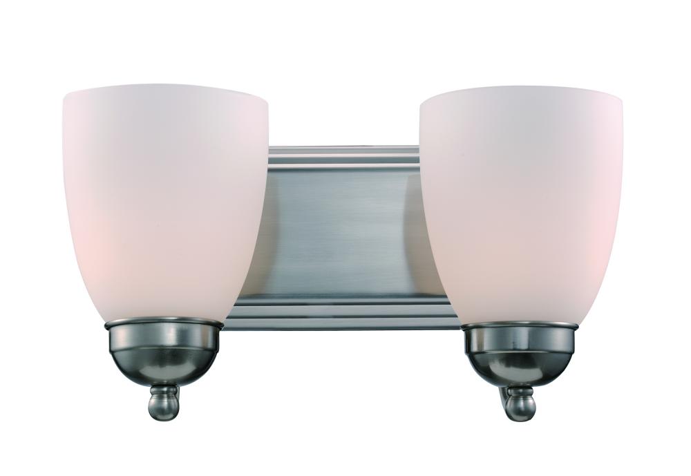 2LT BATH-OPAL GLASS-BN