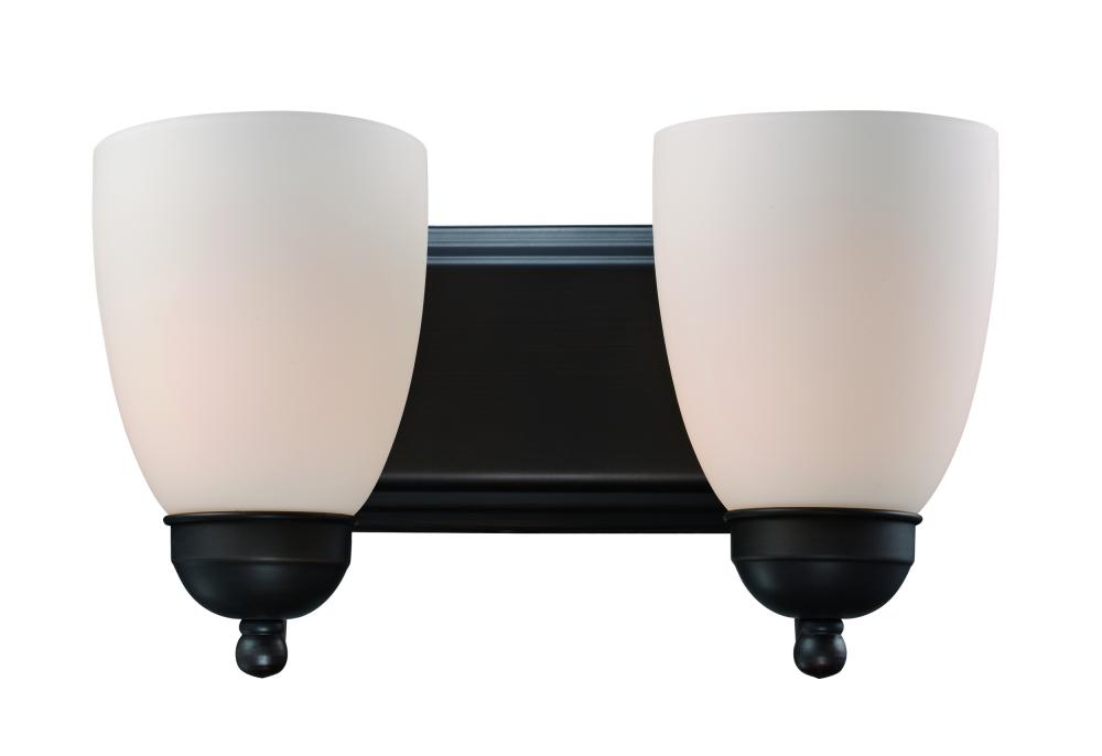 2LT BATH-OPAL GLASS-ROB