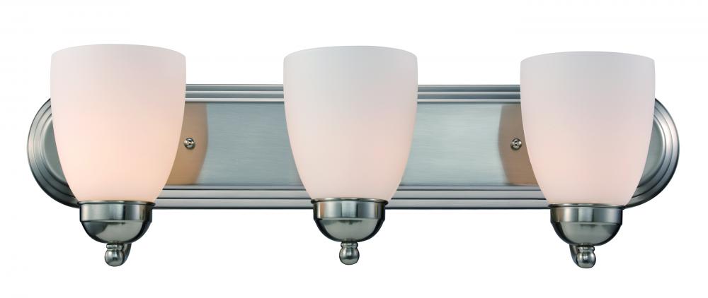 3LT BATH-OPAL GLASS-BN