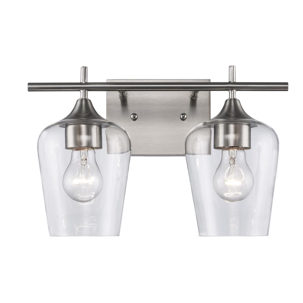 2LT VANITY-CLEAR TULIP-BN