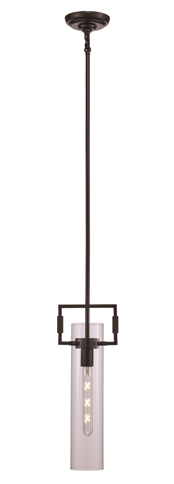 1LT PENDANT TUBE CL-BK