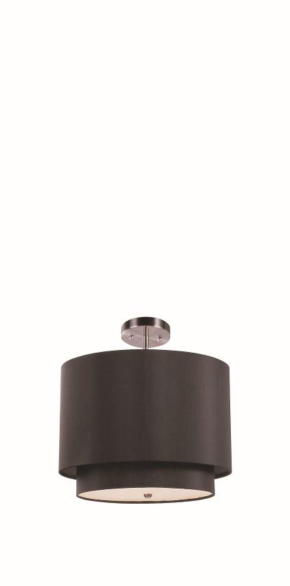 3LT PENDANT-15"" DOUBLE SHADE-