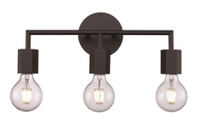 Trans Globe 22233 BK - 3LT VANITY HEXON-BK