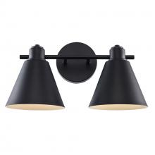 Trans Globe 22592 BK - 2LT VANITY-METALSHADES-BK