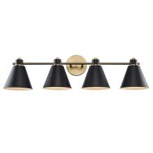 Trans Globe 22594 AG-BK - 4LT VANITY-METALSHADES-AG-BK