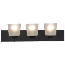 Trans Globe 2803 BK - 3 LT WALL SCONCE-SQUARE FROST