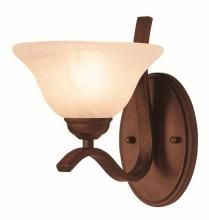 Trans Globe 2825 ROB - 1LT BATHBAR- WAVE- MRBLZD GLS