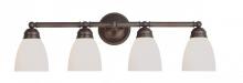 Trans Globe 3358 BN - 4LT BATH-STRAIGHT ARM-WHITE FR