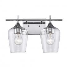 Trans Globe 71832 PC - 2LT VANITY-CLEAR TULIP-PC