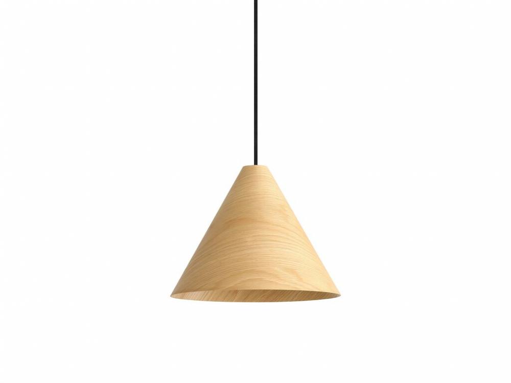 Conique 1-Light Pendant in Light Walnut