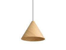 Golden 3988-18 LWA - Conique 2-Light Pendant in Light Walnut