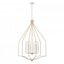 ELK Home 52277/6 - Breezeway 28'' Wide 6-Light Pendant - White Coral